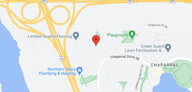 map of 192 Chaparral Circle SE